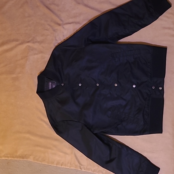 21men Other - 21Men Black Nylon Bomber Jacket
